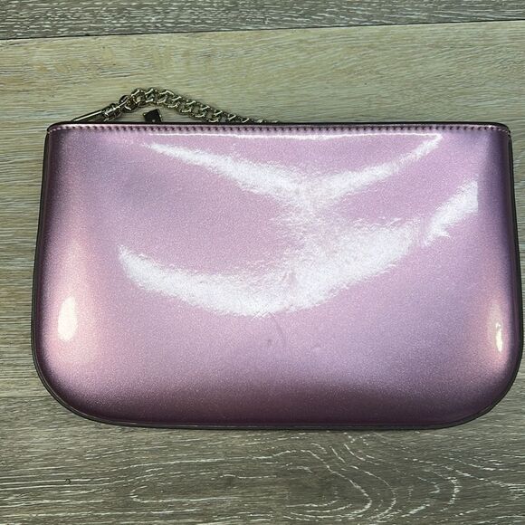 6486 Kate Spade Metallic Pink Clutch with Chain Strap - Picture 2 of 10
